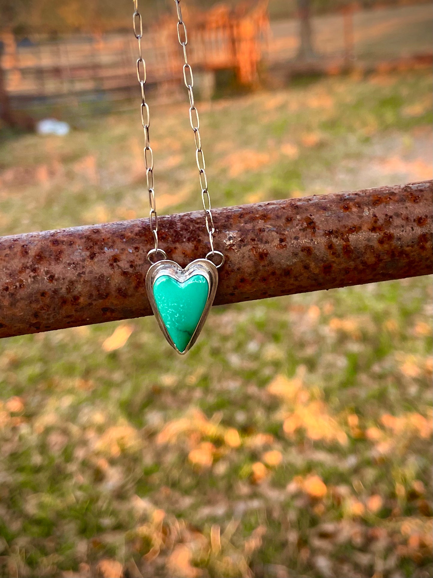 Turquoise heart necklace