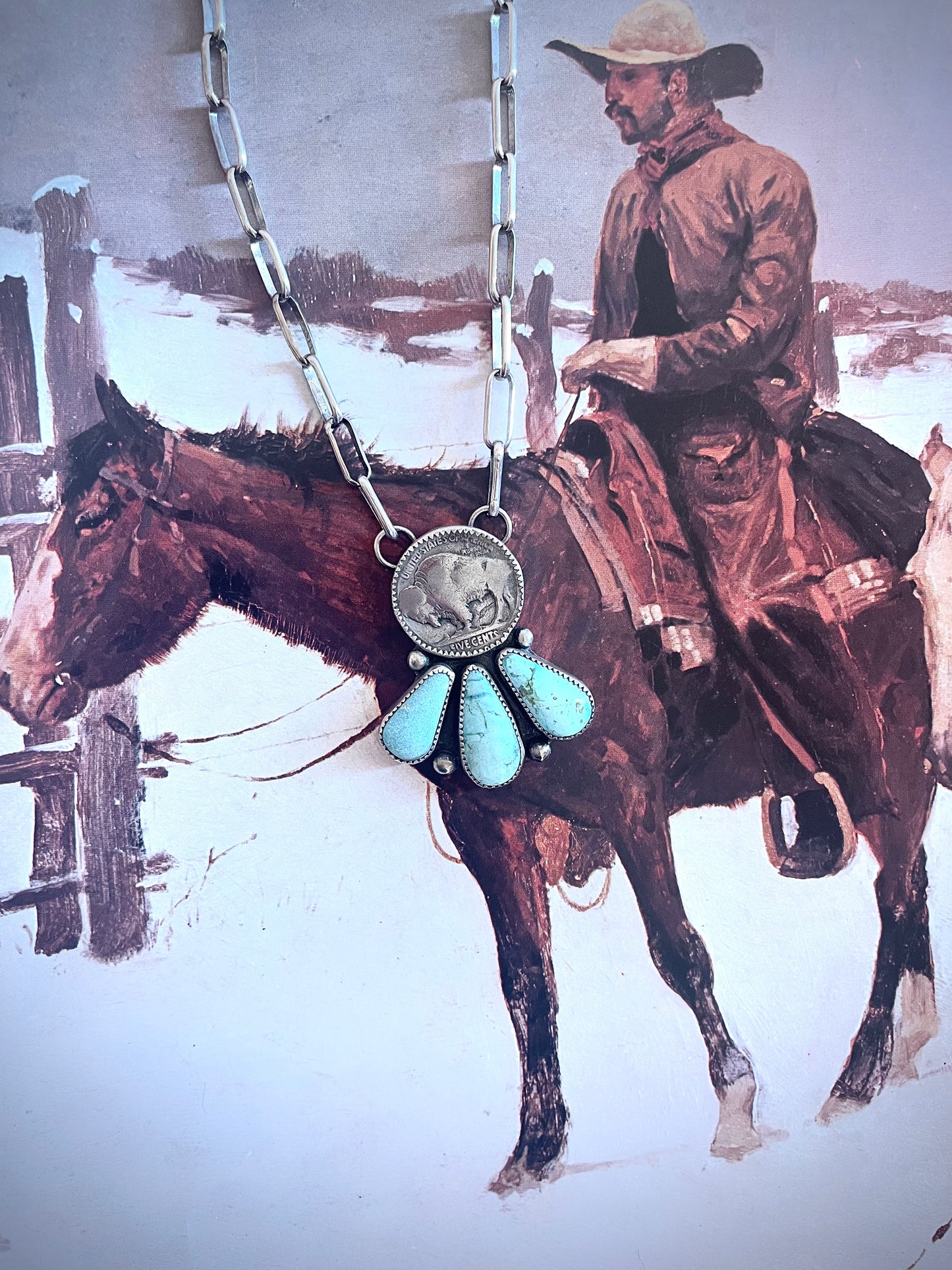 Buffalo coin and Dry Creek necklace