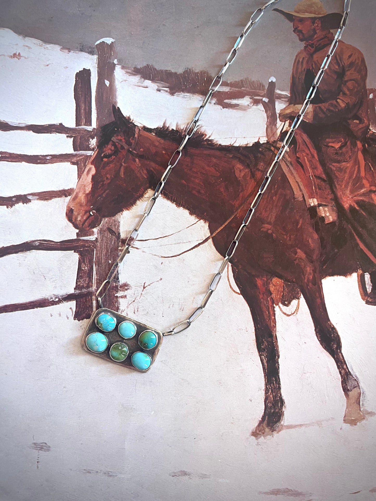 Bar Turquoise necklace