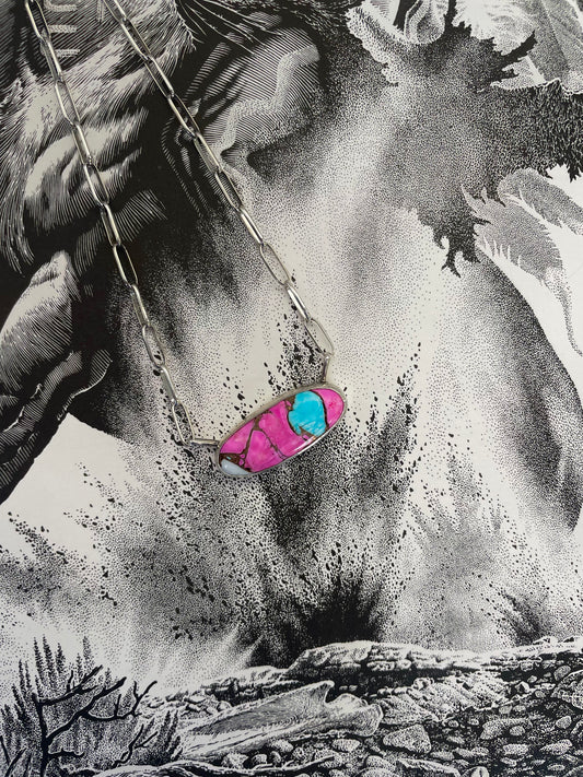 Cotton Candy Bar Necklace