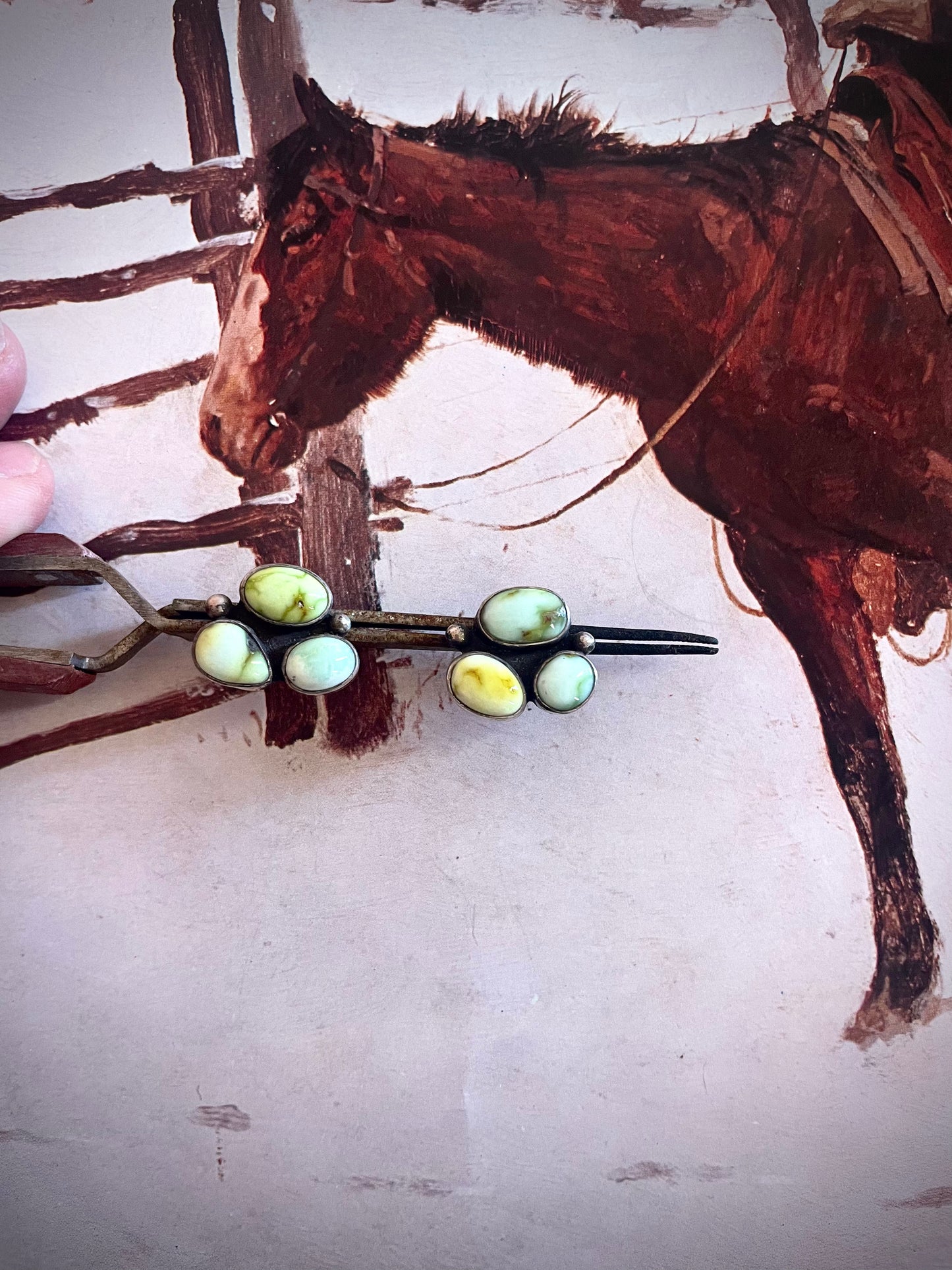Palomino cluster earrings