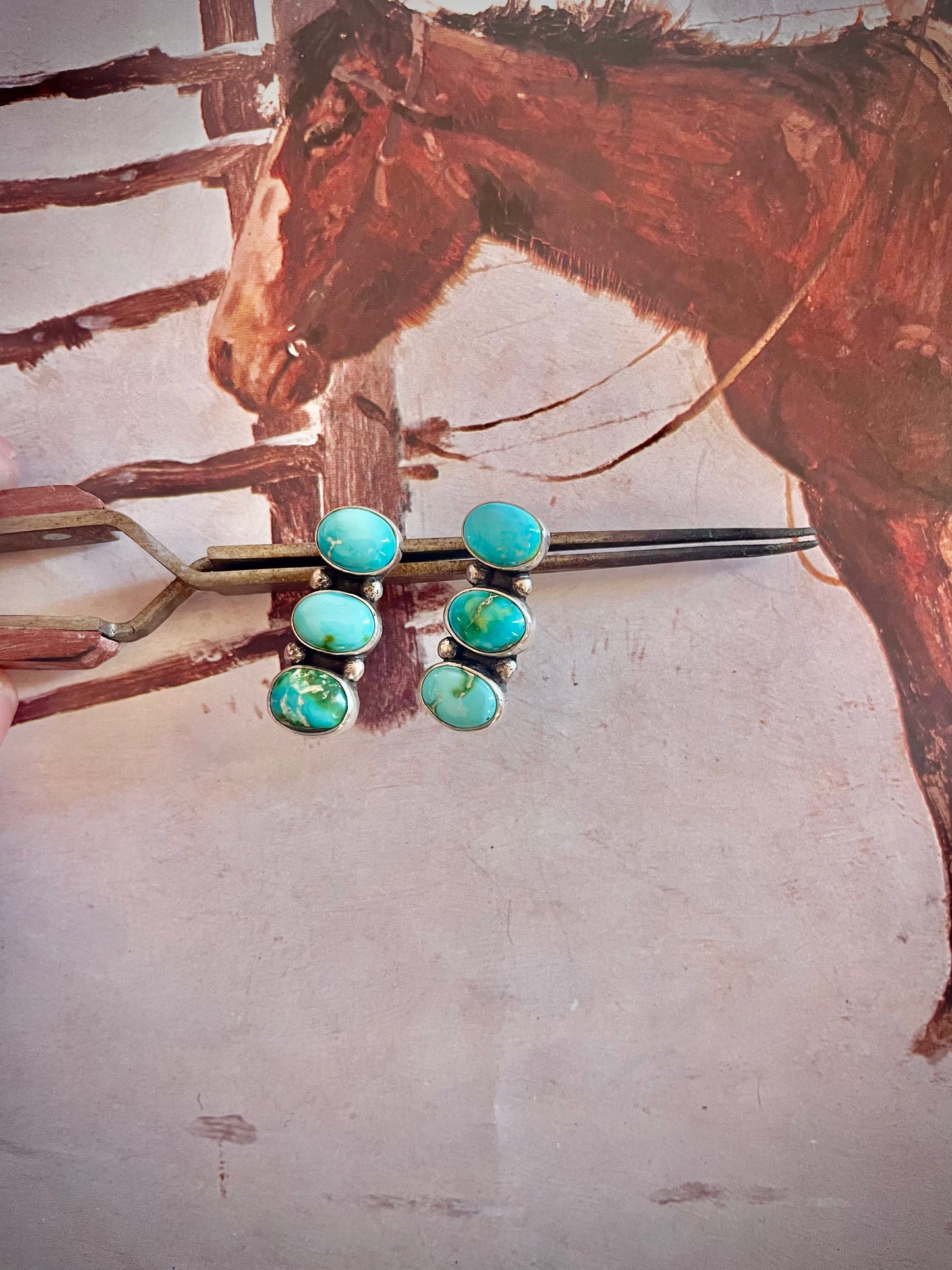 3 Stone Sonoran Earrings