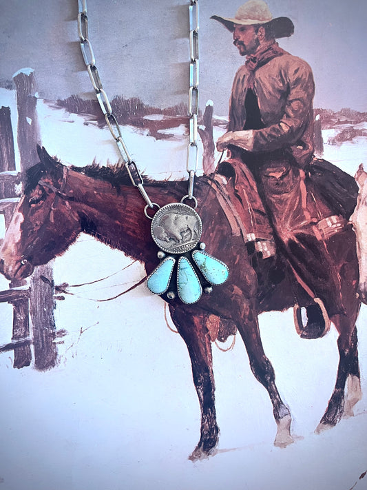 Buffalo coin and Dry Creek necklace